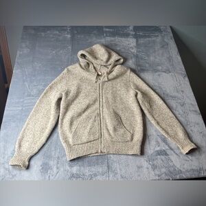 Women’s Winona Knits Minnesota Vtg Beige Hooded Sweater Wool M